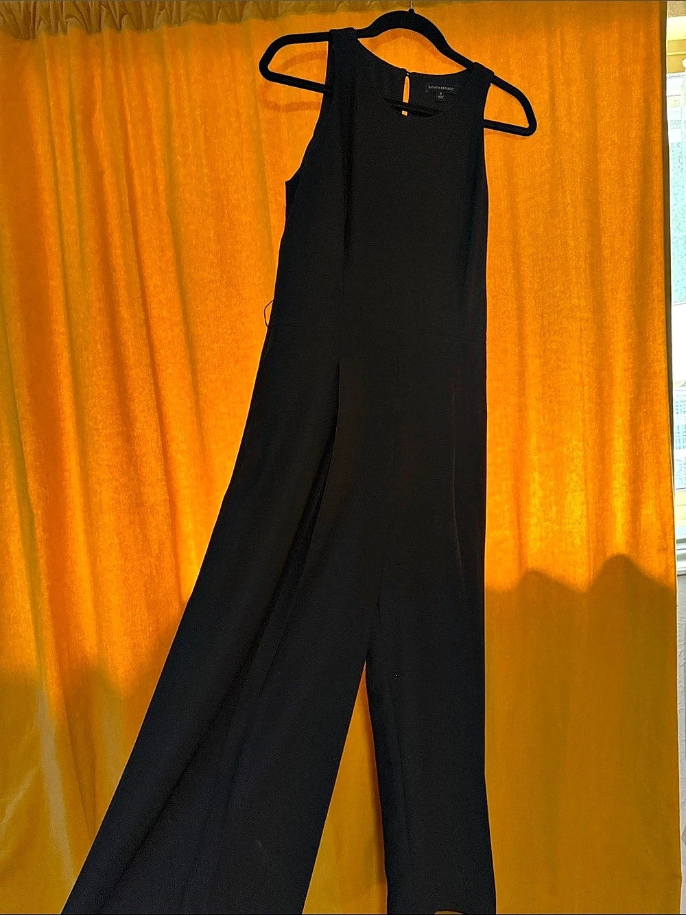 Banana Republic Halter Wide-Leg Jumpsuit Black Size 8
